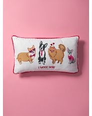 10x18 I Woof You Dog Print Pillow | HomeGoods