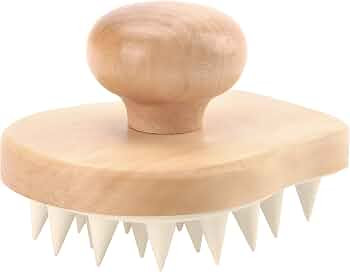 Scalp Massager Shampoo Brush, Wooden Wet and Dry Hair Scalp Care Brush, Shower Brush Scalp Scrubb... | Amazon (US)