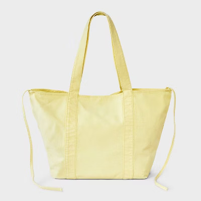 Washed Canvas Tote Handbag - JoyLab™ | Target