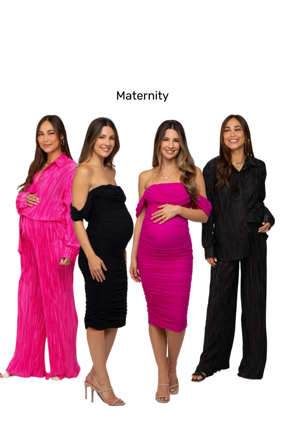 Fuchsia Maternity Dress