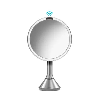 simplehuman 8-Inch Sensor Rechargeable Tabletop Mirror in White at Nordstrom | Nordstrom