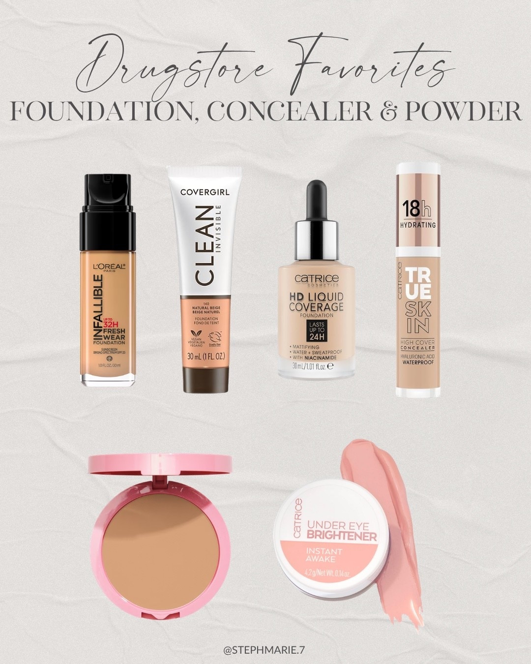 My favorite drugstore foundations, concealers, and powders that actually perform & work well for mature skin!

#LTKSeasonal #LTKOver40 #LTKBeauty