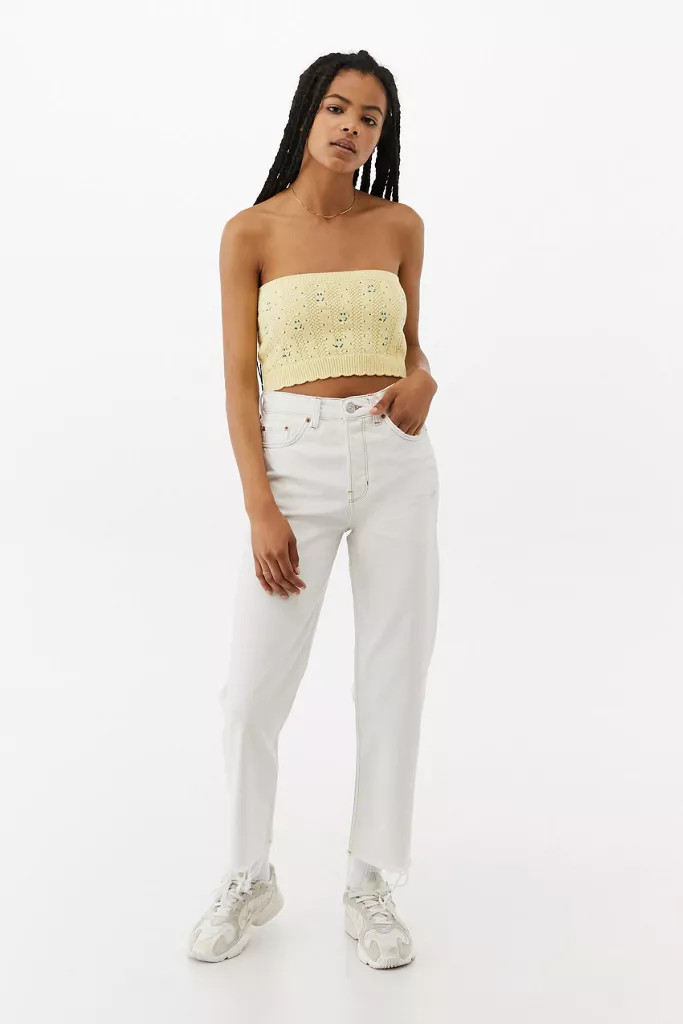 BDG Pax Optic White Straight Leg Jean | Urban Outfitters (US and RoW)