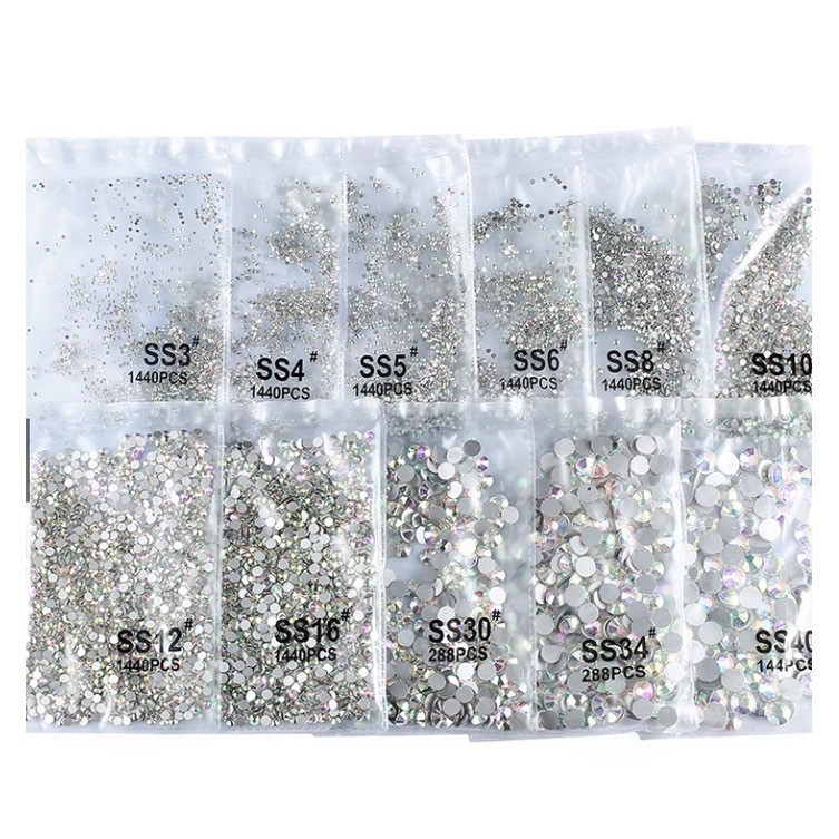 Strass Cristal Furta Cor Unhas e Artesanato Pedrinhas Nail Art 1440 Decoração Brilhante | Shopee (BR)