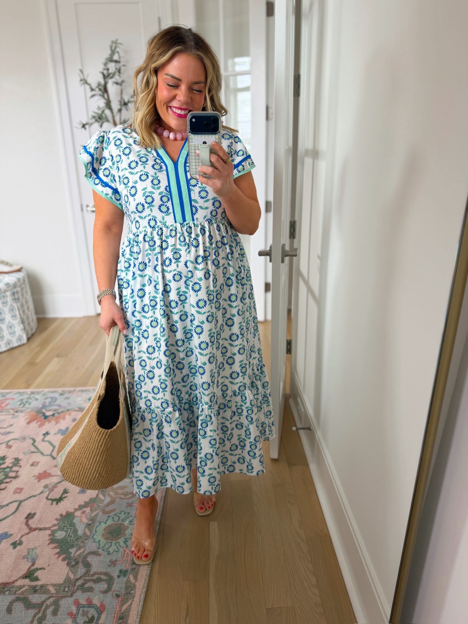 spring dress, beach look, vacation look, trendy spring outfit, women’s fashion, floral dress, midi dress

#LTKootd #LTKSeasonal