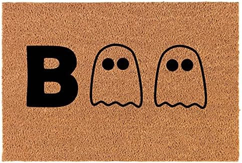 Welcome Doormat Natural Coco Coir Door Mat Boo Ghost Halloween (30" x 18") | Amazon (US)