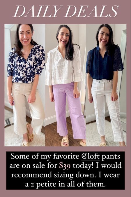 Daily deals
Loft pants on sale for $39

#LTKSaleAlert #LTKWorkwear #LTKStyleTip