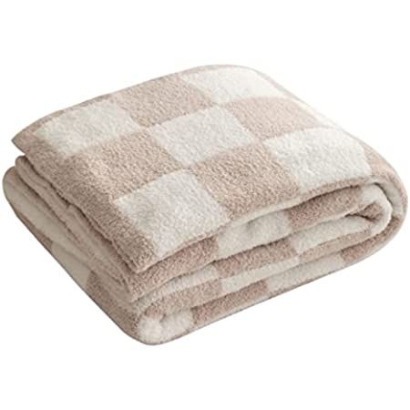 Ultra Soft Cozy Buffalo Checkerboard Grid Fluffy Microfiber Knitted Throw Blanket Lightweight Fle... | Amazon (US)