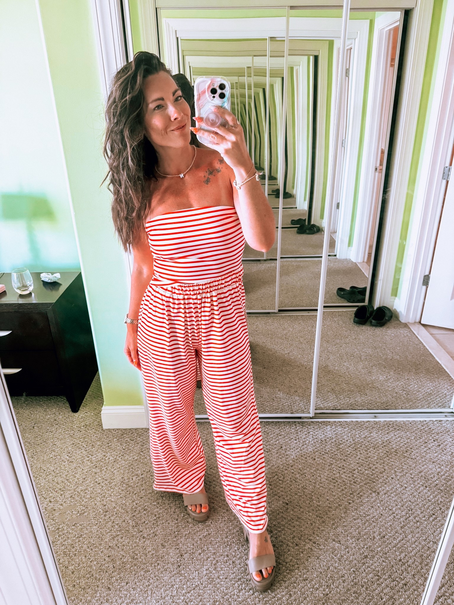 The cutest comfiest set that feels like pajamas but is so chic! Comes in many colors - and SO soft. I’m in a medium and it’s tts. Trippy band at the top to keep the tube top in place  

#LTKOver40 #LTKStyleTip #LTKFindsUnder50