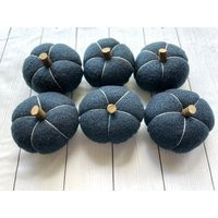 6 Mini Felt Pumpkins Handmade Handcut Handsewn For Your Autumn Or Fall Traditional Decor, Wreath, Mantel Display Tiered Tray Accessory | Etsy (US)