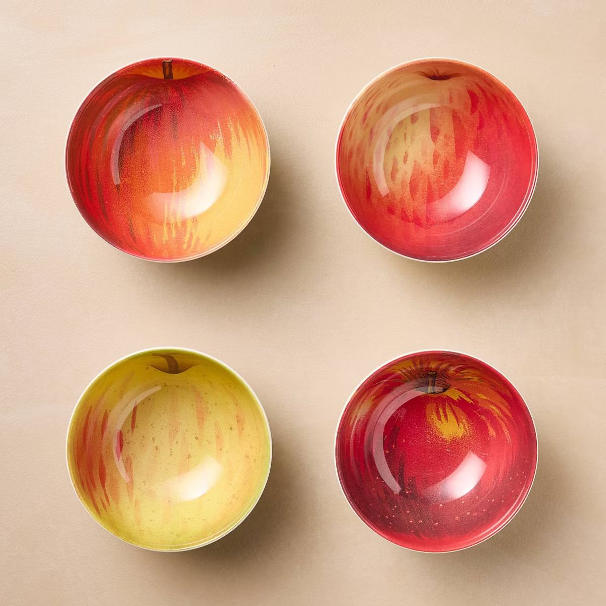 4pk 12oz Melamine Apple Dining Bowls - John Derian for Target | Target