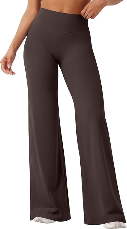 YEOREO Workout Leggings Womens No Front Seam Straight Leggings 29"/ 31.5"/ 33"/ 35" High Waist Bu... | Amazon (US)