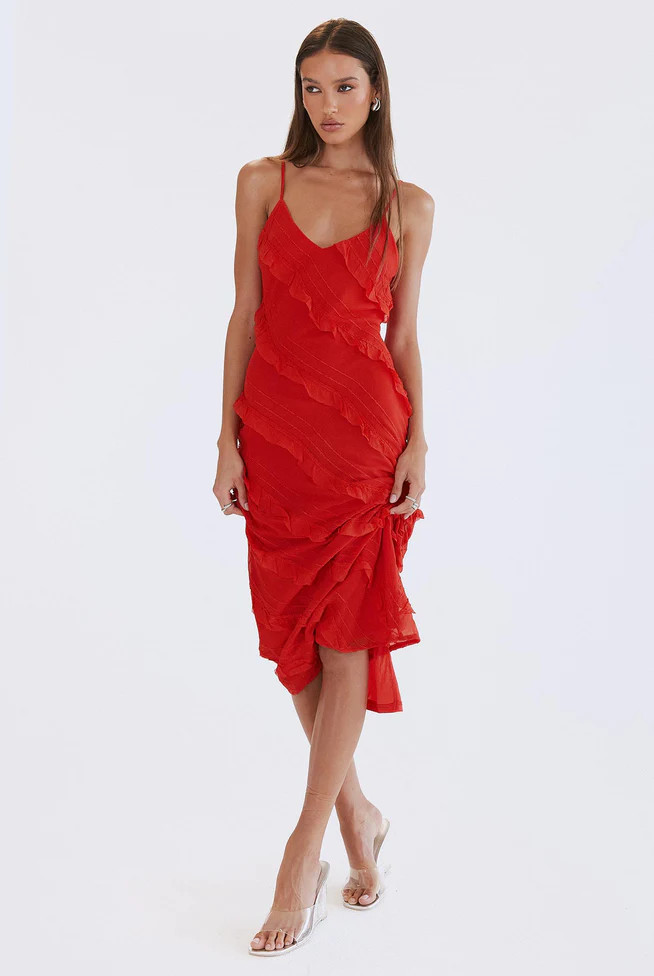 Lars Maxi Dress Red | Princess Polly US