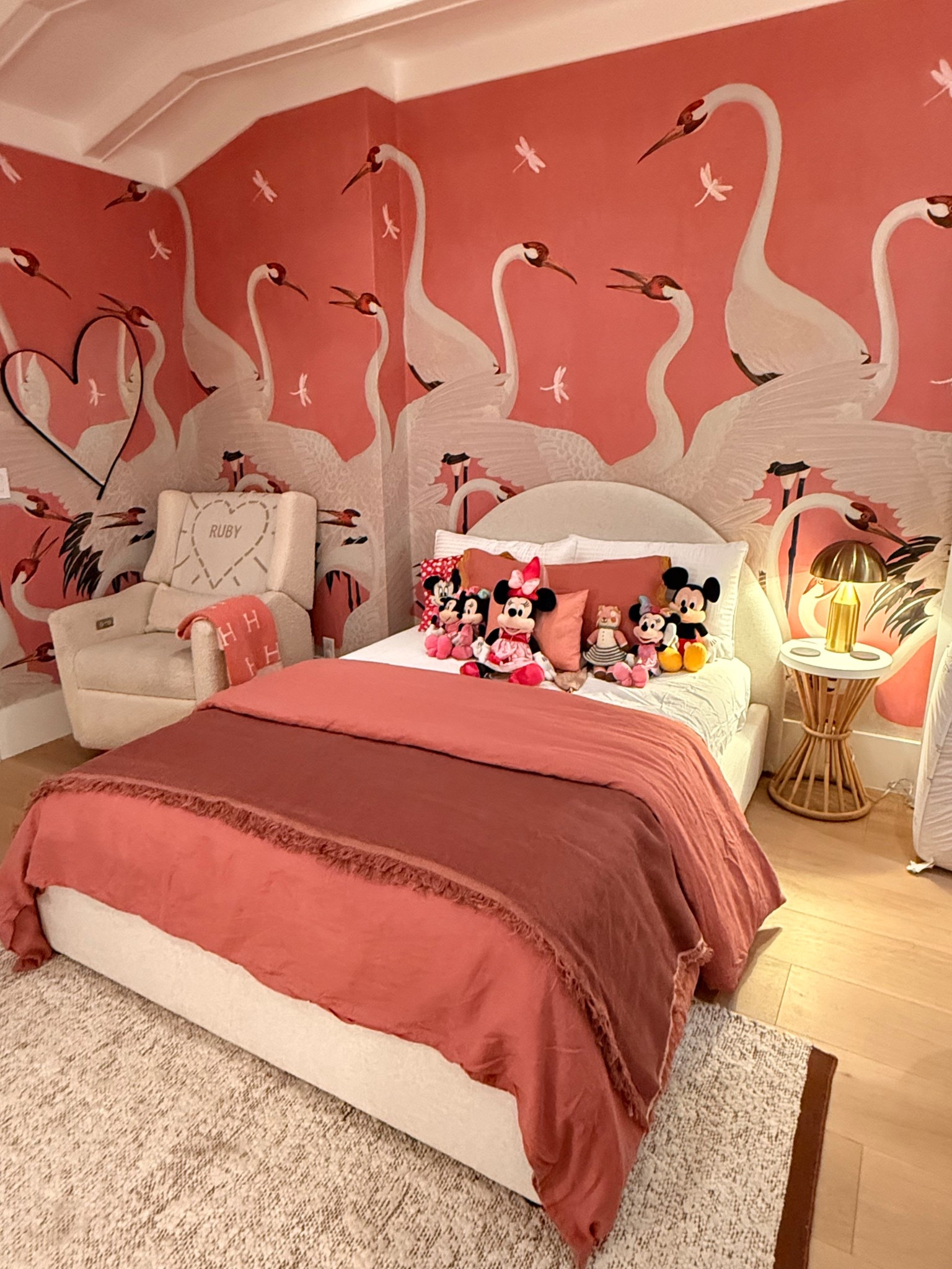 Ruby’s big girl bed! Pre ordered burgundy fitted sheet and shams that haven’t arrived yet, but we are obsessed with the linen bedding and her mattress is so comfy. I also added bumpers so she doesn’t roll off the bed!

#LTKmomlife #LTKdayinmylife #LTKKids