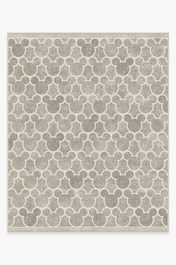 Mickey Trellis Ash Grey Rug | Ruggable