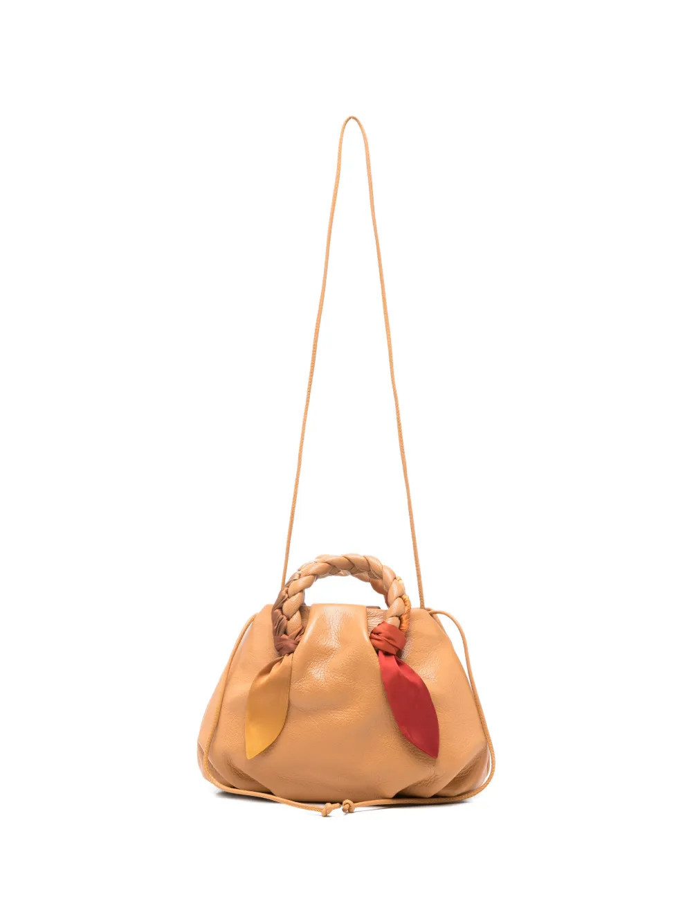 Hereu Bombon Foulard braided-handle tote bag - Neutrals | Farfetch Global