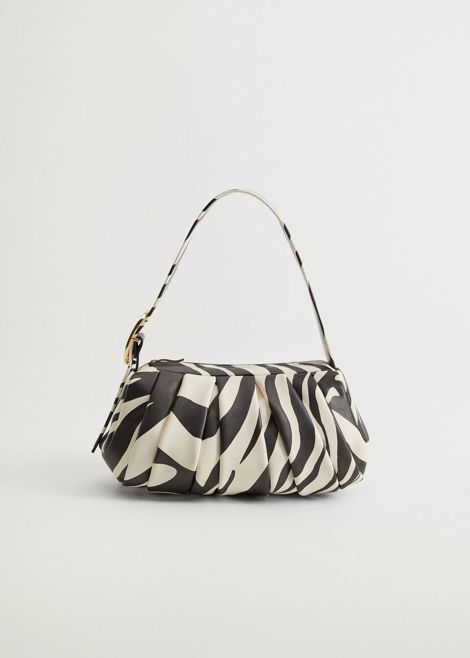Zebra print baguette bag | MANGO (US)