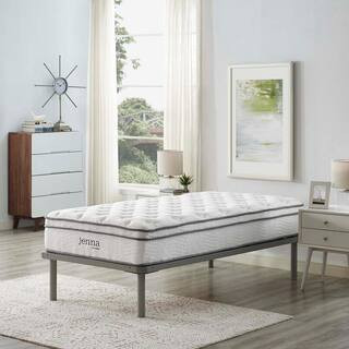 MODWAY Jenna 10in. Medium Innerspring Tight Top Twin Mattress MOD-5768-WHI | The Home Depot