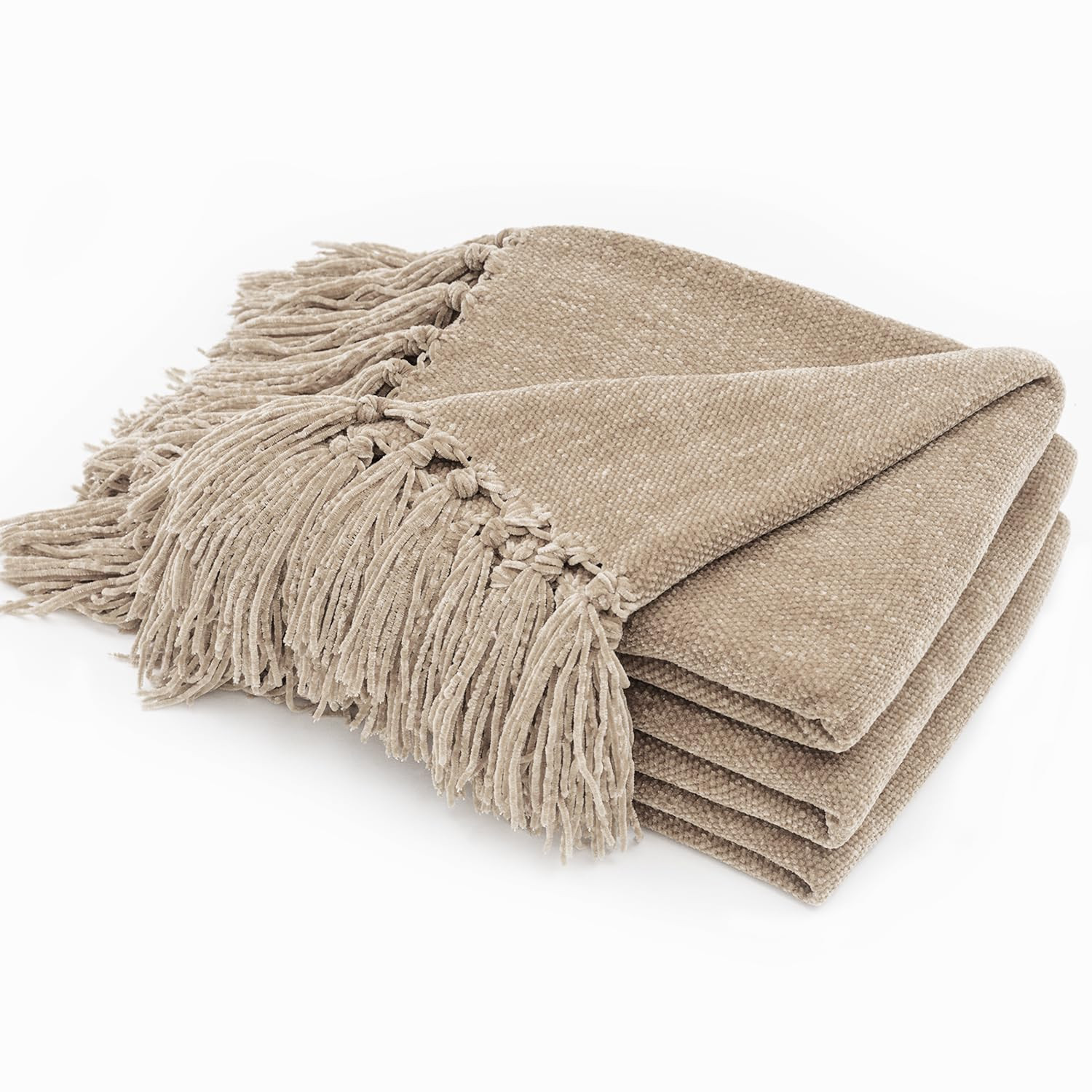 EVERGRACE Soft Chenille Throw Blanket for Couch, Cozy Plush Fuzzy Decorative Chenille Knit Throw ... | Amazon (US)