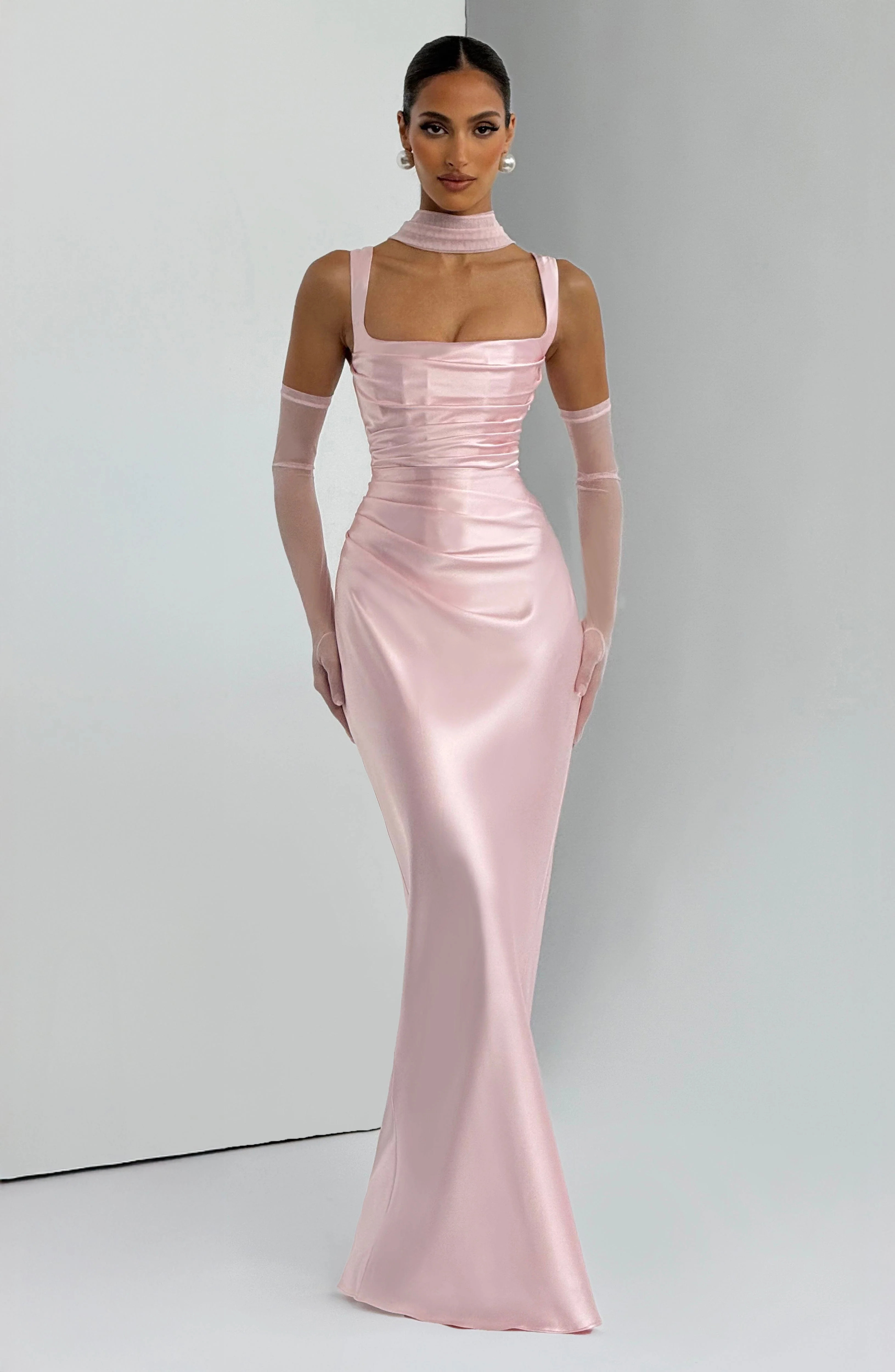 Calanthe Maxi Dress - Blush | Babyboo (global)