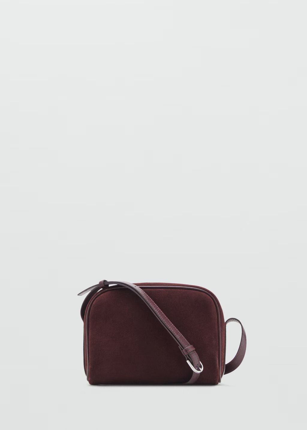 Suede leather shoulder bag | MANGO (UK)