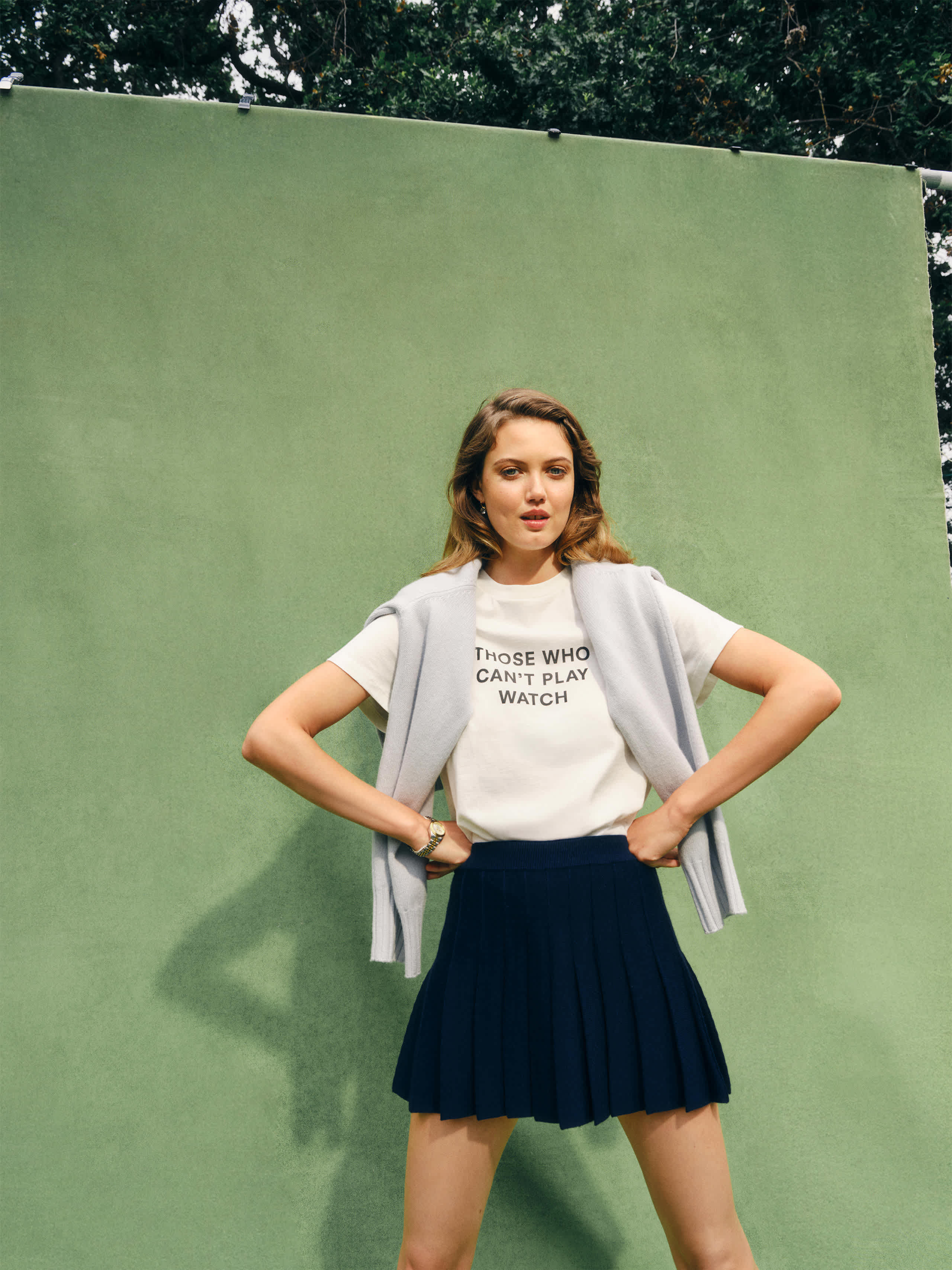 Mina Regenerative Merino Pleated Skirt | Reformation (Global)