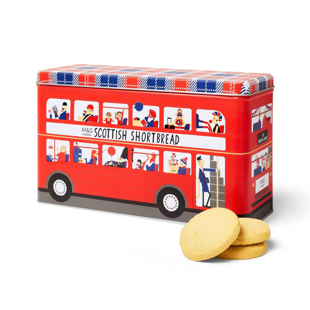M&S Scottish Shortbread Biscuit Bus Tin - 17.60oz | Target