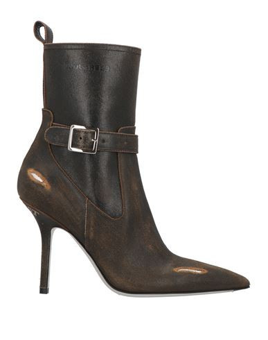 Dsquared2 Woman Ankle boots Brown Size 8.5 Leather | YOOX (US)