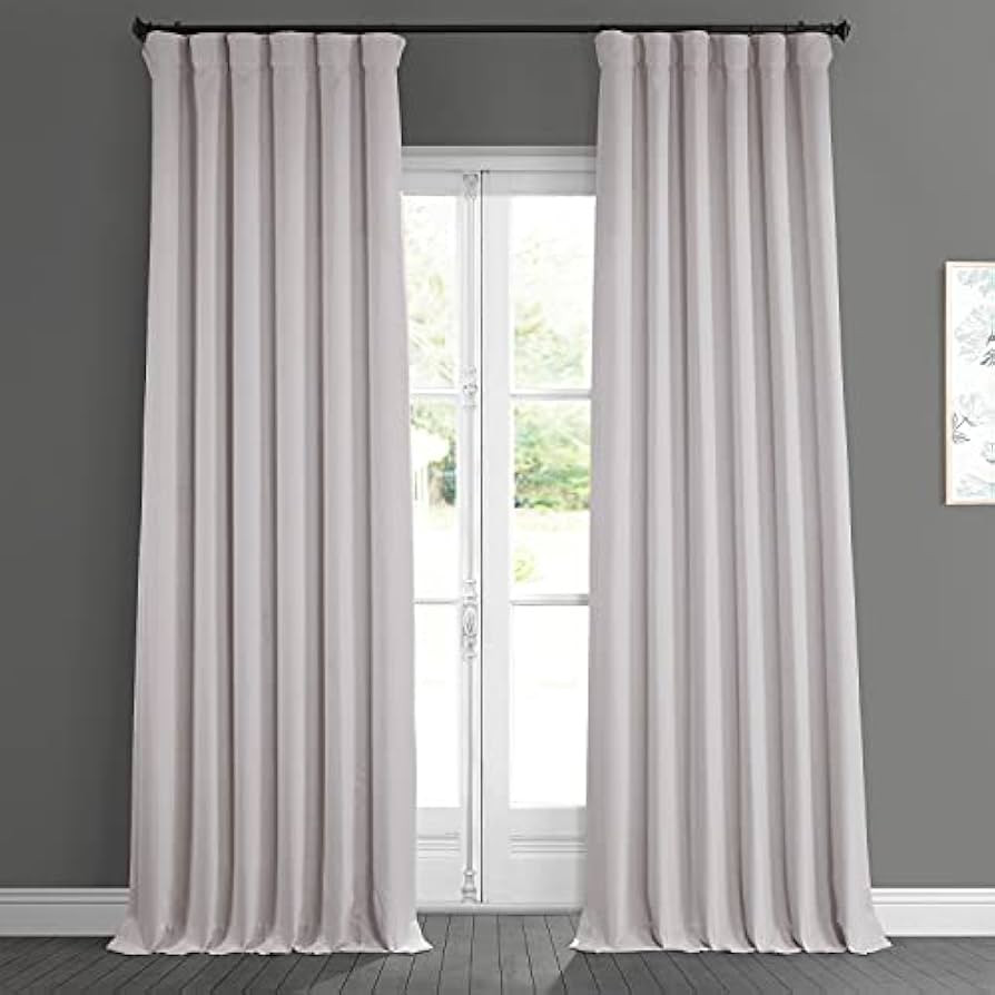HPD Half Price Drapes Faux Linen Room Darkening Curtains - 108 Inches Long Luxury Linen Curtains ... | Amazon (US)
