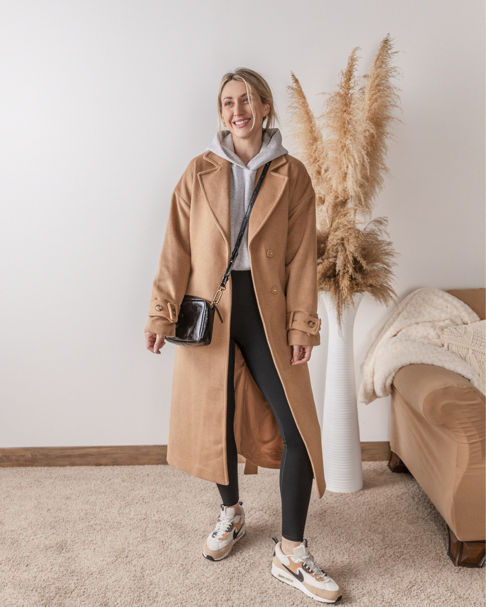 Another way to style this trench coat! 🫶🏼🖤

The hoodie is from Zara and I can’t link it here, but I have it shared to my Zara stories highlight on IG. The leggings are Spanx and 10000% worth the investment! I did a size medium for them. 

I am wearing the size small coat. 

Casual outfits | trench coat outfits | camel trench coat | sneakers | spring outfits 

#LTKstyletip #LTKsalealert #LTKshoecrush