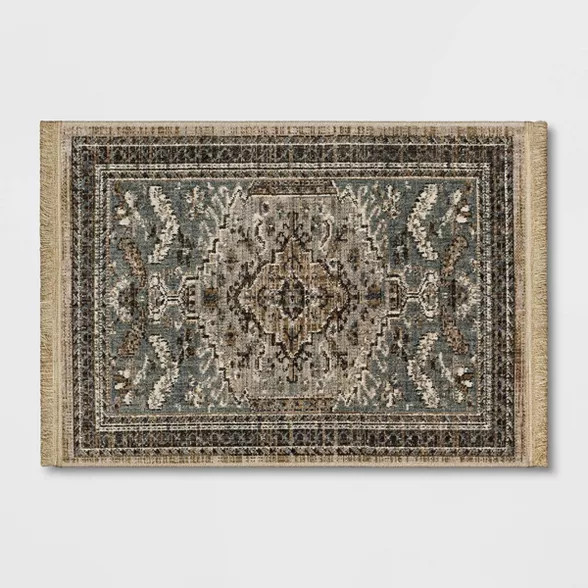 Floral Woven Accent Rug - Threshold | Target