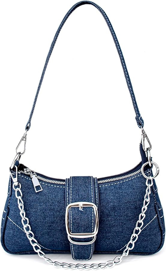 Rhinestone Purse Silver Hobo Purse Sparkly Black Evening Bag for Women Prom Party Wedding | Amazon (US)