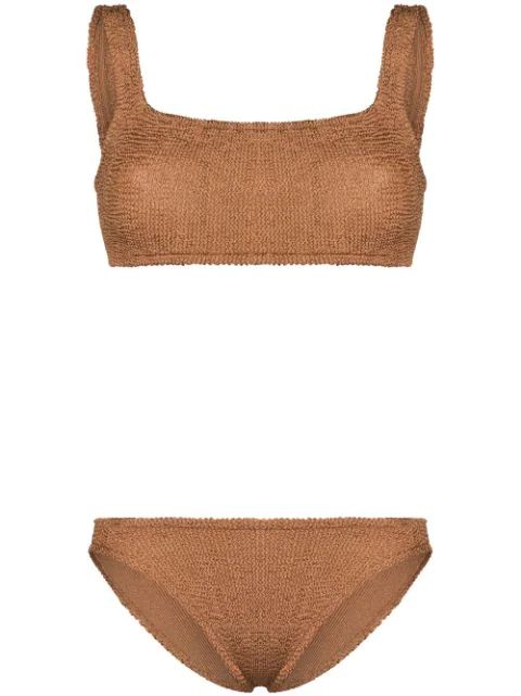 Xandra crinkle bikini set | Farfetch (US)