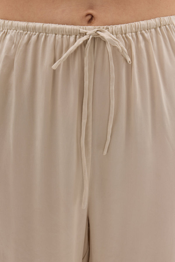 PERCY SANDSTONE SILK PANT | DISSH