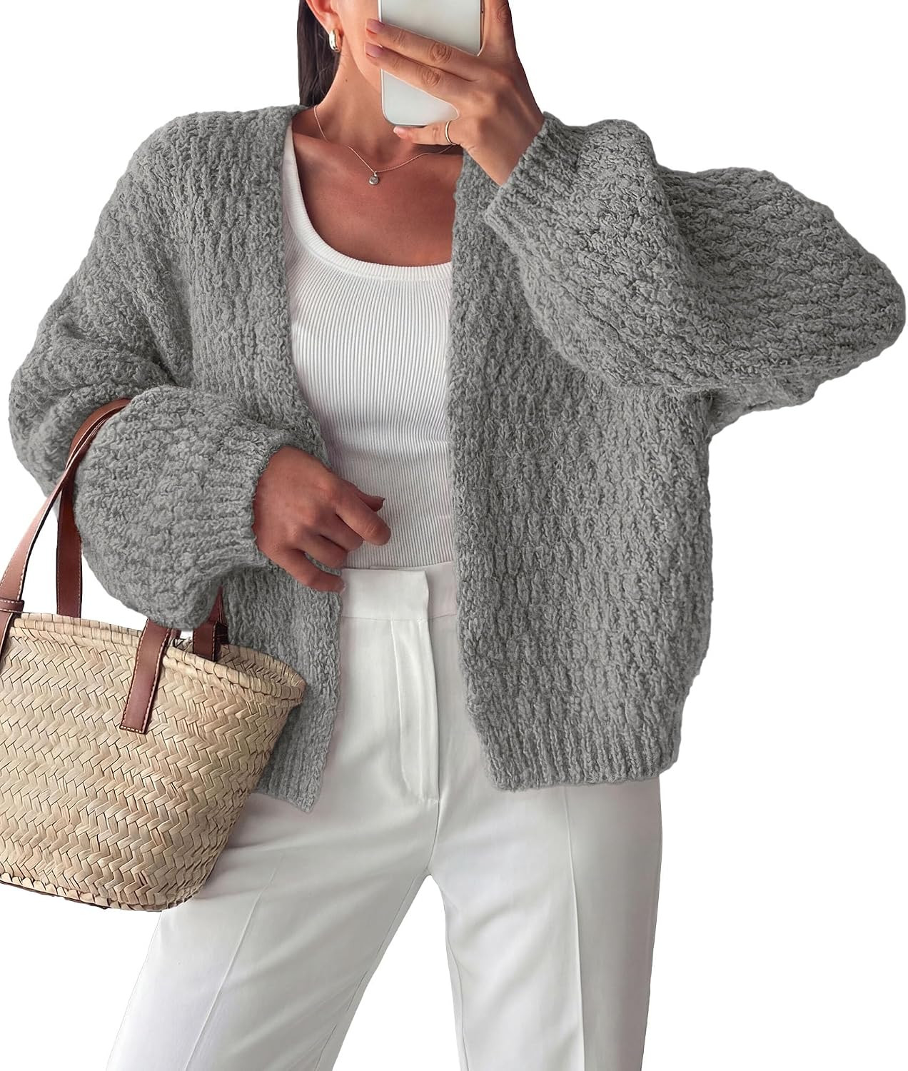 PRETTYGARDEN Women's Fall Cardigan Open Front Chunky Sweaters | Amazon (US)