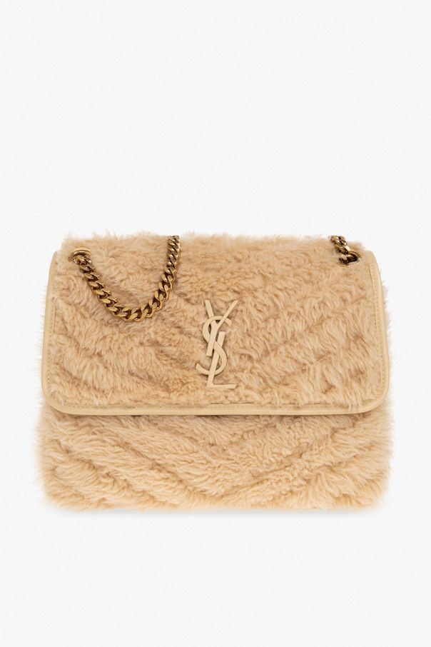 o1s1wg111125 YSL Bo Mng Niki Medium Shearling Shoulder Bag | Grailed