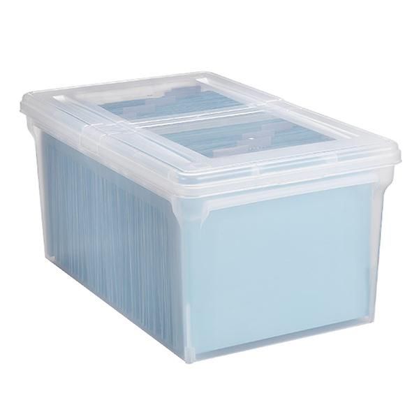 Clear Stackable File Tote Boxes | The Container Store