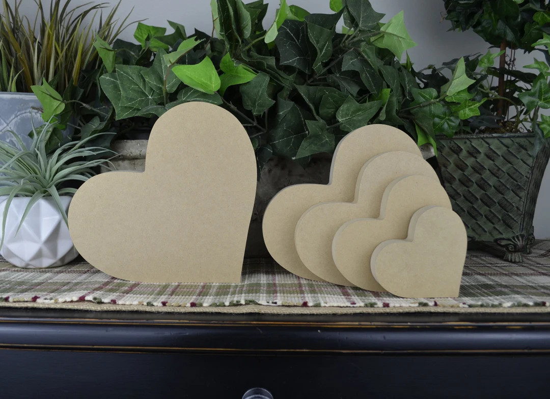 Wood Heart- DIY Craft- Unfinished Wood- Valentines Day Heart- Heart to Decorate- Craft for Kids-C... | Etsy (US)