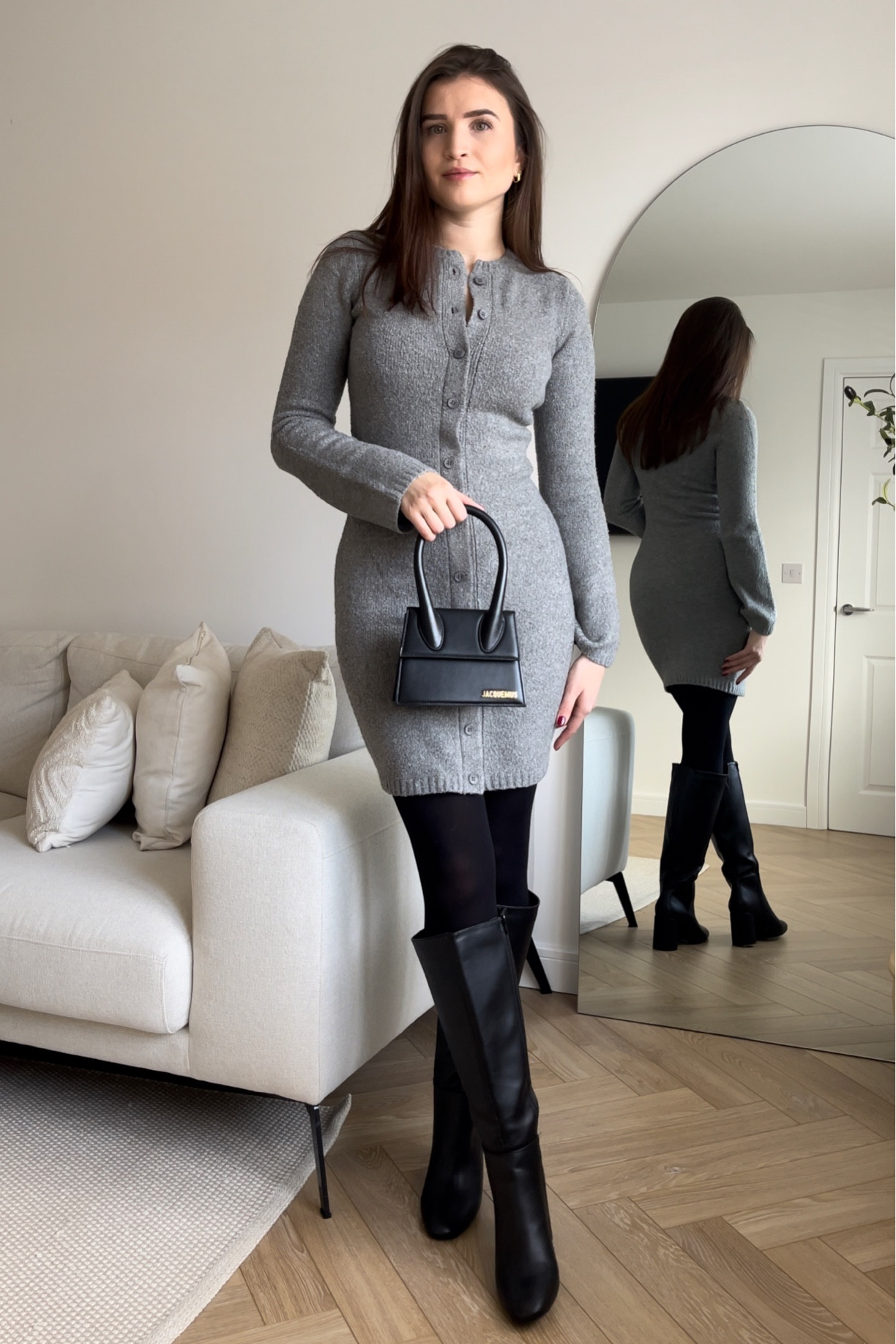 Perfect dress for autumn/winter 🩶 can be dressed up or down! 

#LTKworkwear #LTKSeasonal #LTKfindsunder50