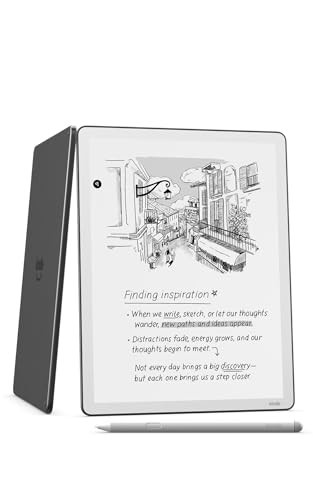 Amazon Kindle Scribe 32GB (newest model) — 11” paper-like display with front light — Thinner, lighter, faster — Write in notebooks, documents, and books. Includes Premium Pen - Graphite | Amazon (US)