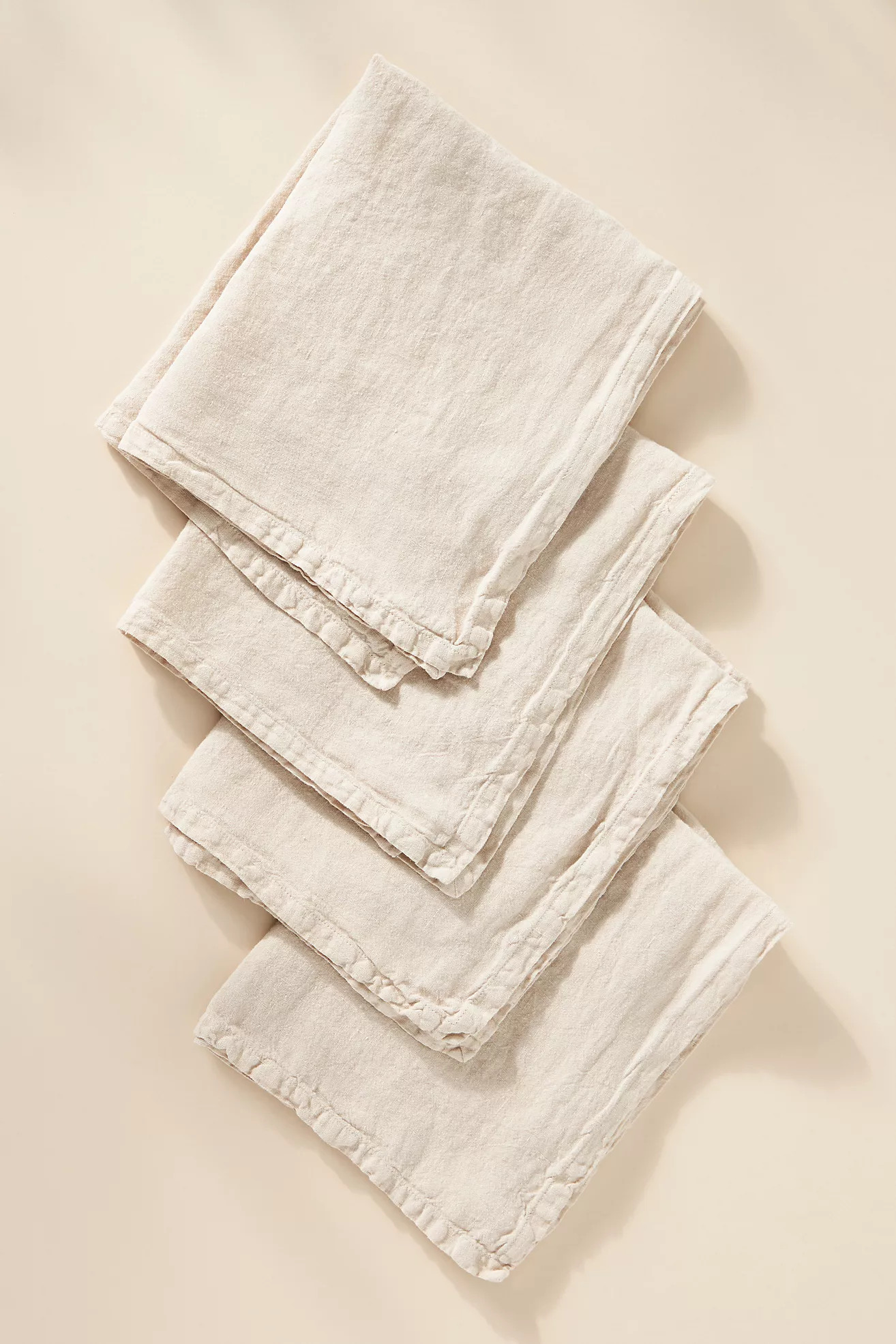 Edison Portuguese Linen Napkins, Set of 4 | Anthropologie (US)