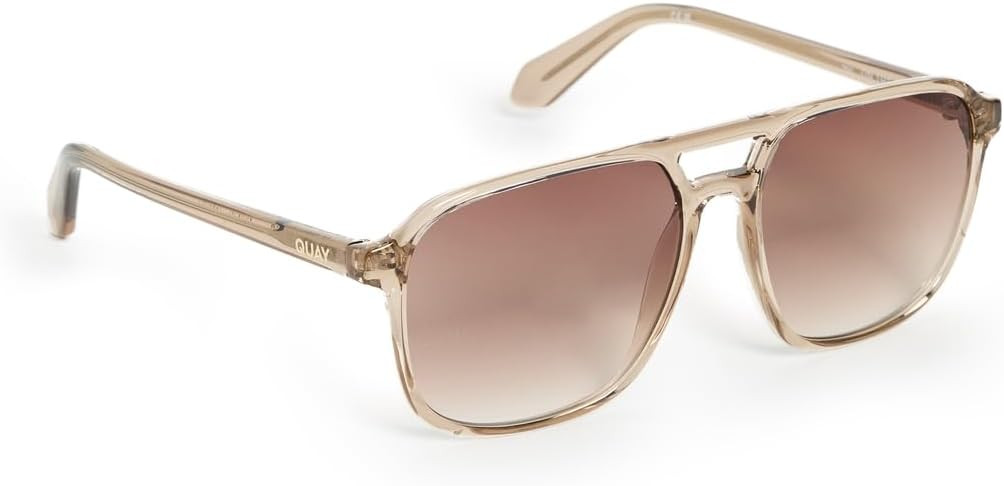 QUAY womens On the Fly Aviator Sunglasses | Amazon (US)