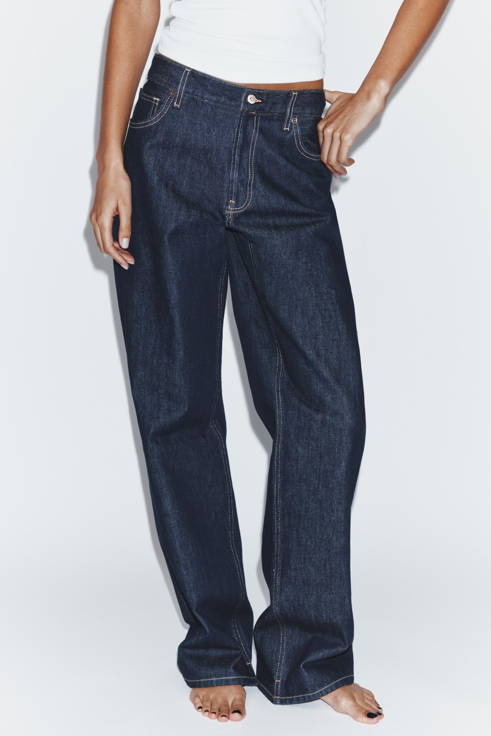 TRF LOW RISE STRAIGHT LEG JEANS | Zara US