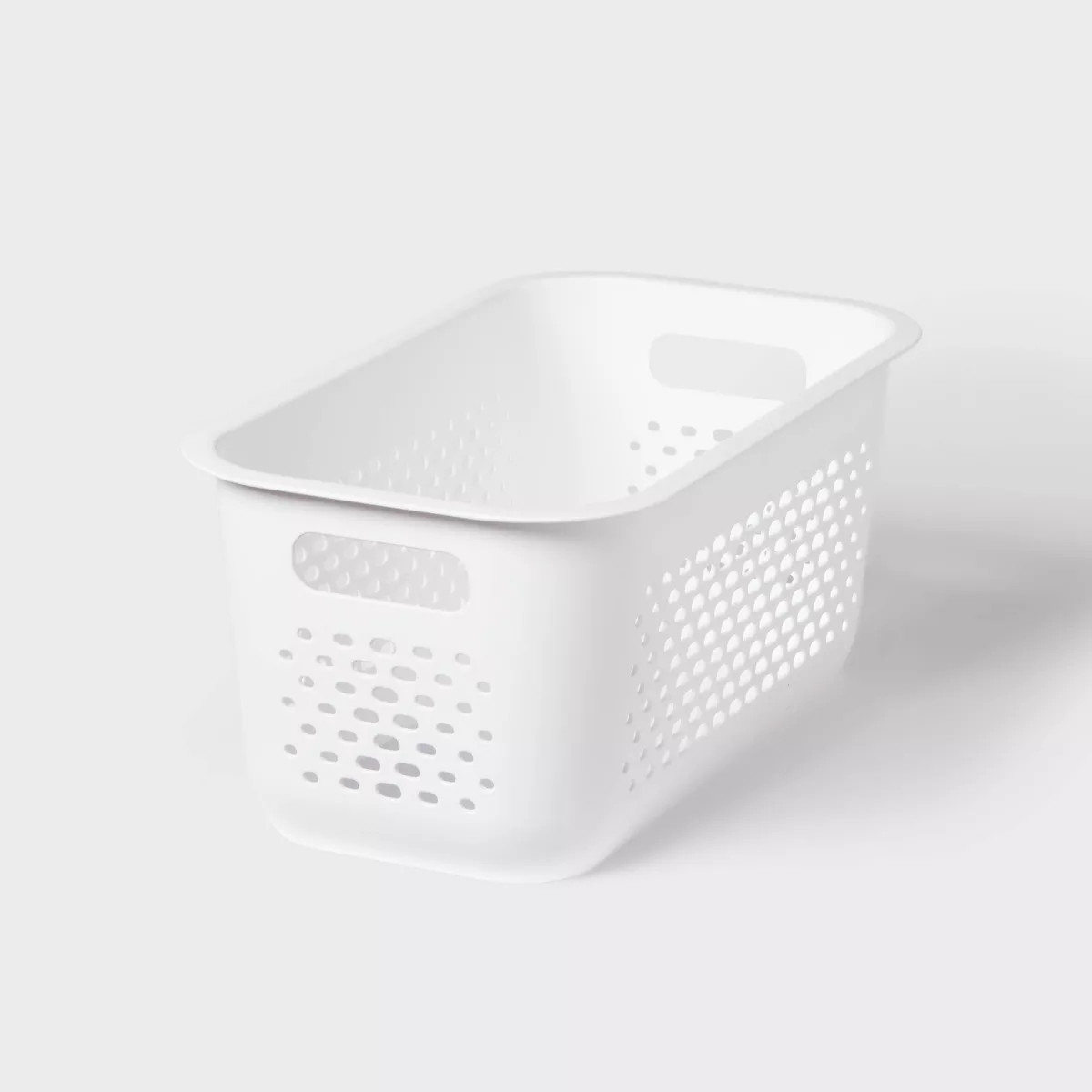 Narrow Medium Decorative Plastic Bin White - Brightroom™ | Target