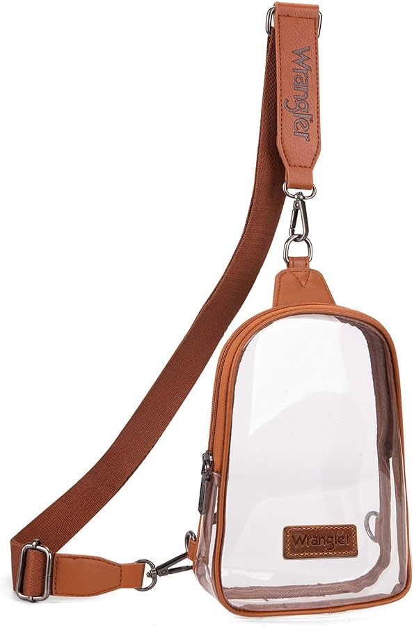 Wrangler Crossbody Clear Sling Bags for Women Stadium Approved Cross Body Purse for Sports Events... | Amazon (US)