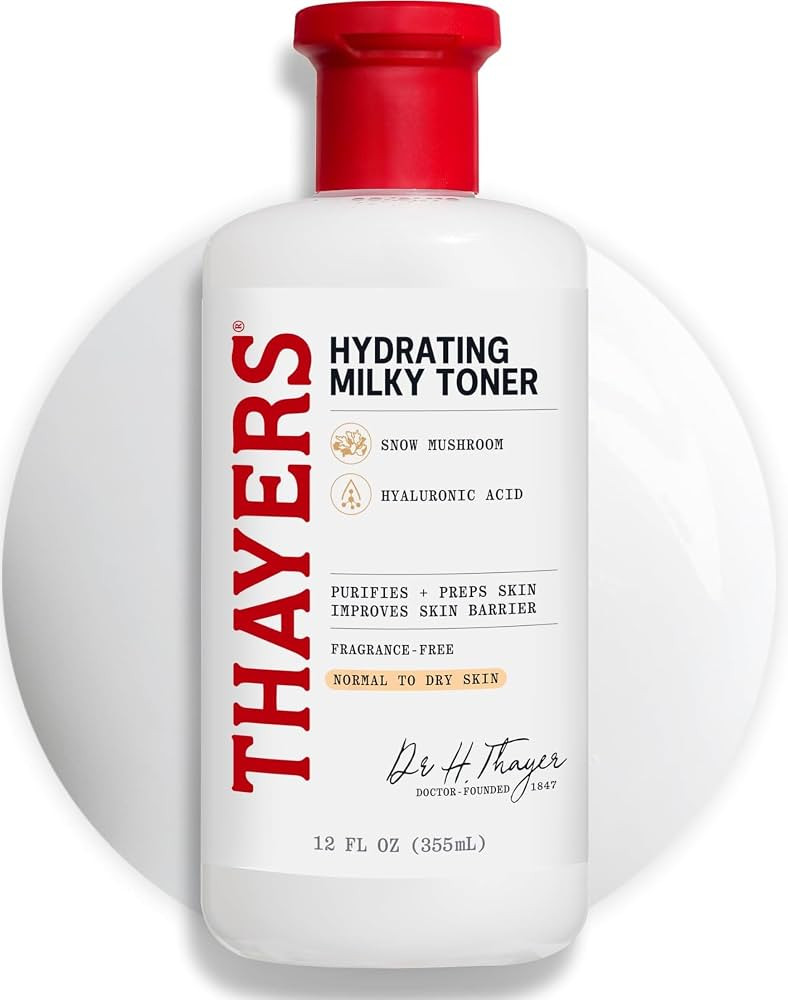 THAYERS Milky Face Toner Skin Care with Snow Mushroom Tremella and Hyaluronic Acid, Natural Gentl... | Amazon (US)