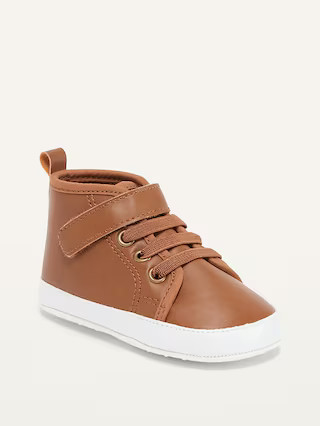 Unisex Faux-Leather High-Top Sneakers for Baby | Old Navy (US)