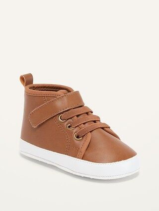 Unisex Faux-Leather High-Top Sneakers for Baby | Old Navy (US)