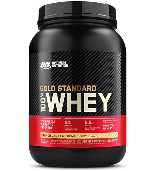 Optimum Nutrition Gold Standard 100% Whey Protein Powder, Vanilla Ice Cream, 2 Pound (Packaging M... | Amazon (US)