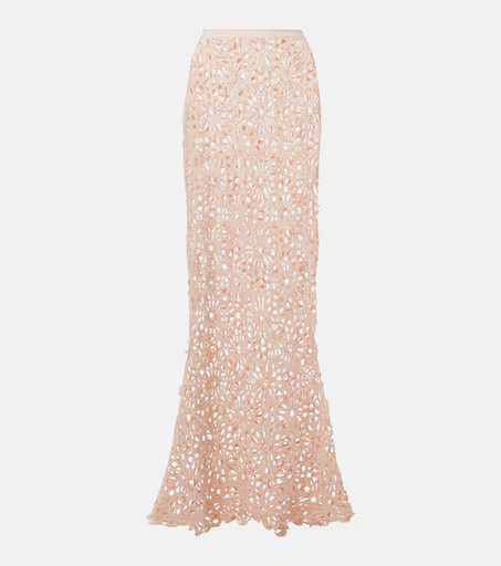 Obie crochet cotton-blend maxi skirt | Mytheresa (US/CA)
